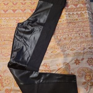 Pierre Mantoux faux leather leggings. NWOT.